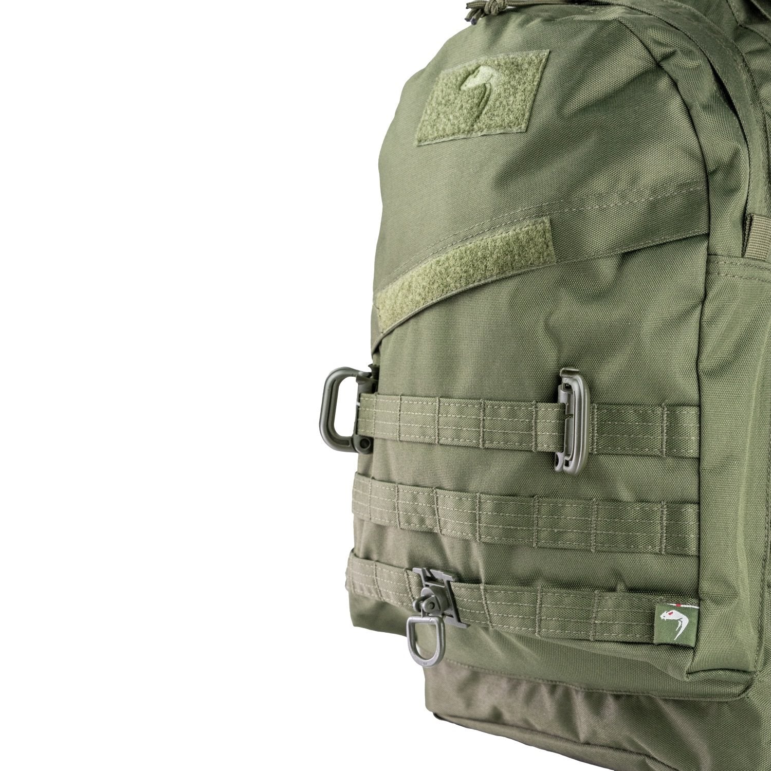 Mochila SPECIAL OPS 45L verde, 600D Cordura, 3 compartimentos, compatible con bolsa de hidratación
