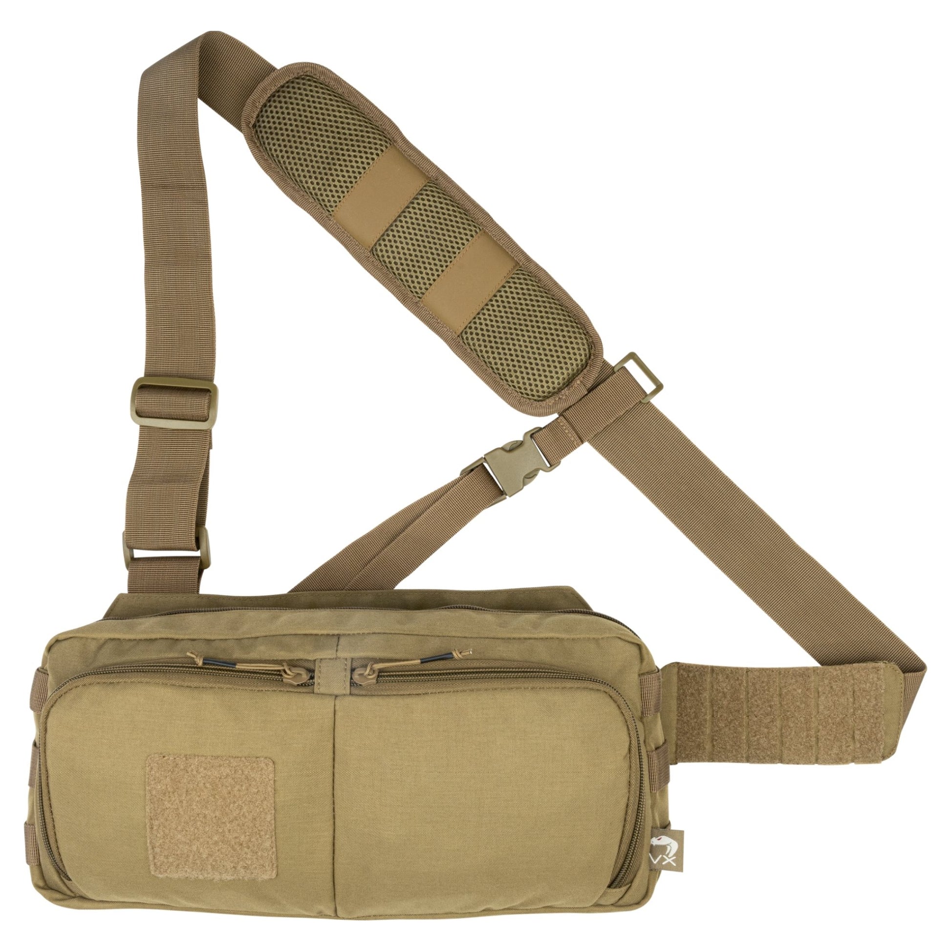 Bolso bandolera VX SLING negro con 2 compartimentos y compatibilidad MOLLE/PALS
