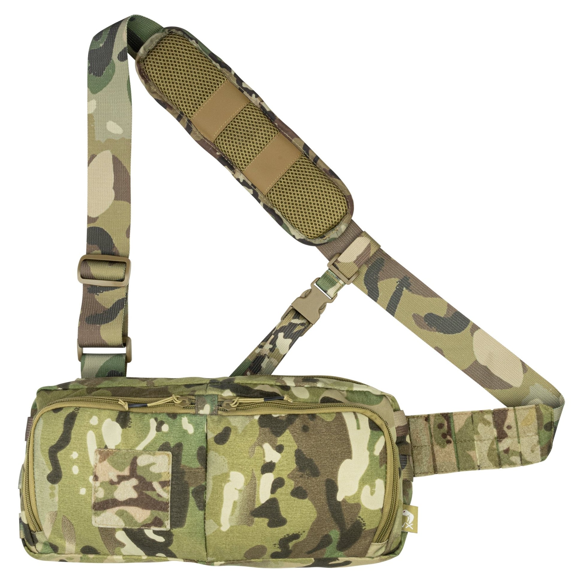 Bolso bandolera VX SLING negro con 2 compartimentos y compatibilidad MOLLE/PALS