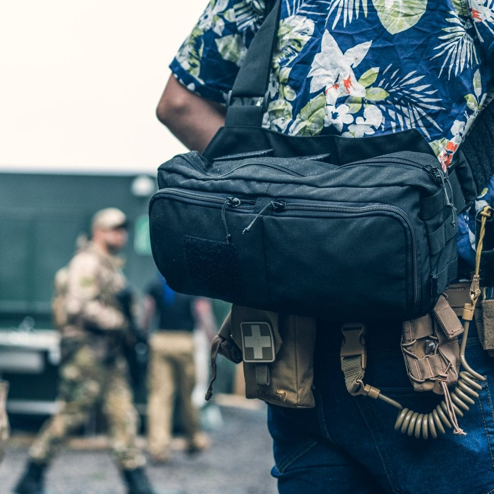Bolsa bandolera Viper VX Sling negra EDC compatible MOLLE/PALS