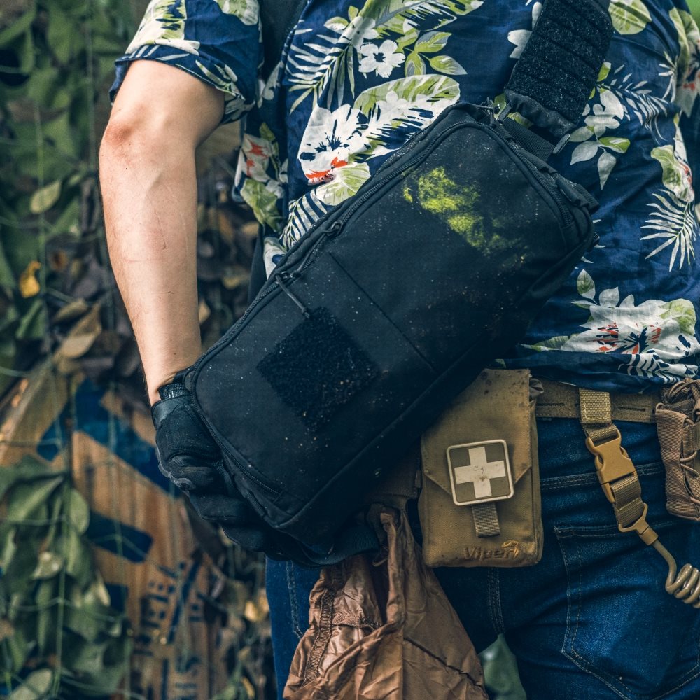 Bolsa bandolera Viper VX Sling negra EDC compatible MOLLE/PALS