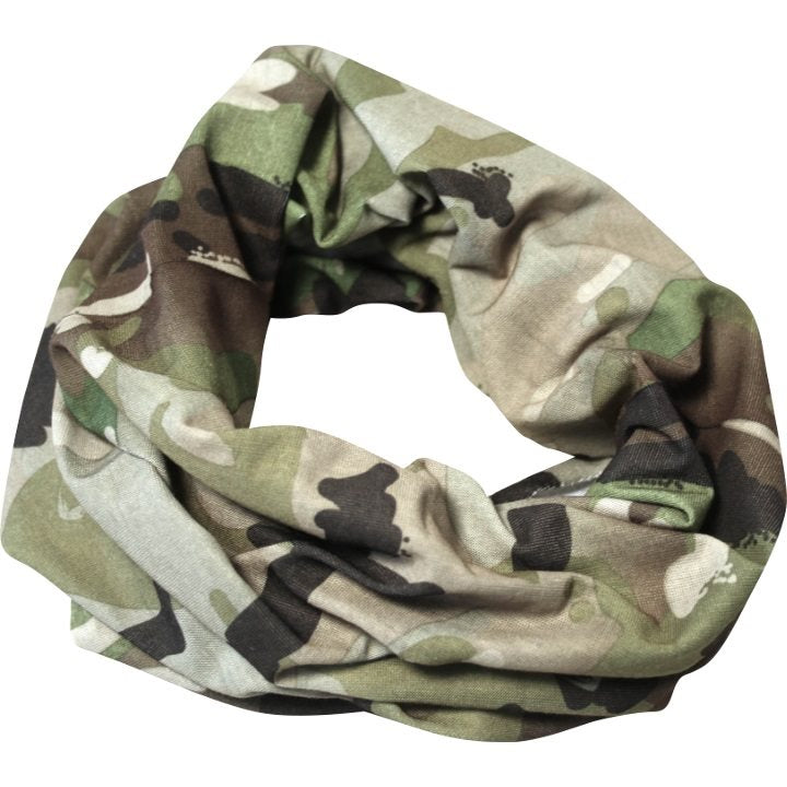 Snood táctico multifuncional, bufanda sin costuras de algodón elástico