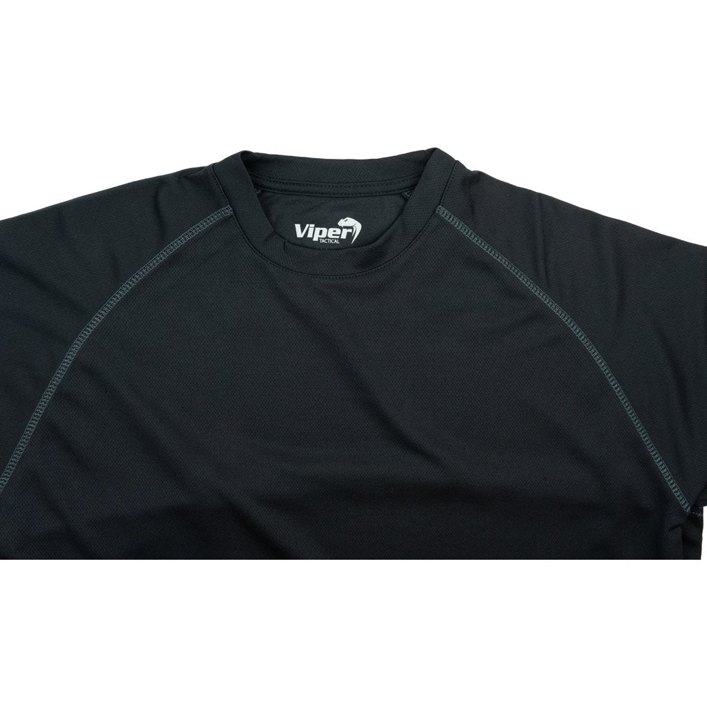 Camiseta funcional MESH-TECH negra de VIPER TACTICAL