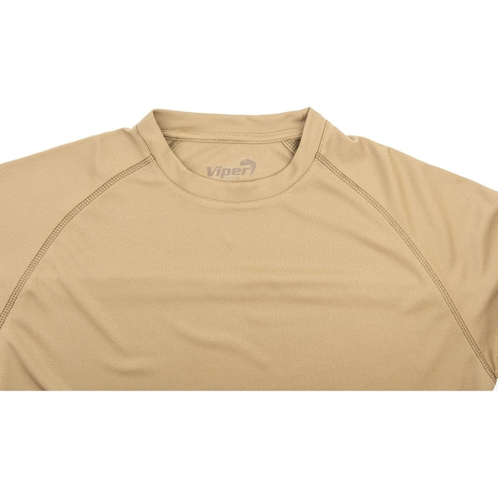 Camiseta funcional MESH-TECH COYOTE de VIPER TACTICAL, manga corta, tejido transpirable