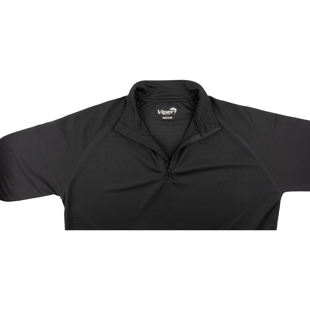 Camiseta técnica MESH-TECH ARMOUR negra de manga larga VIPER TACTICAL