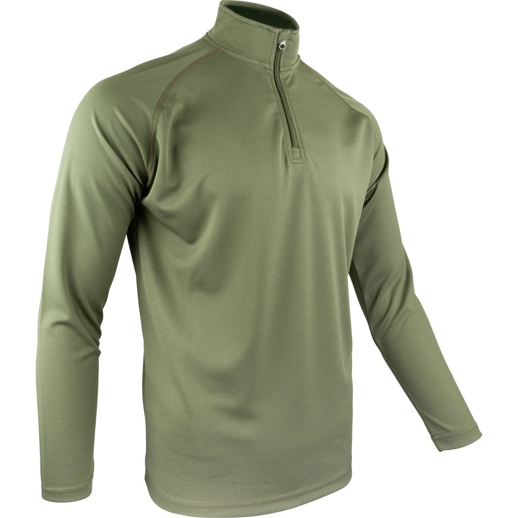 Camiseta funcional MESH-TECH ARMOUR verde, manga larga, marca VIPER TACTICAL