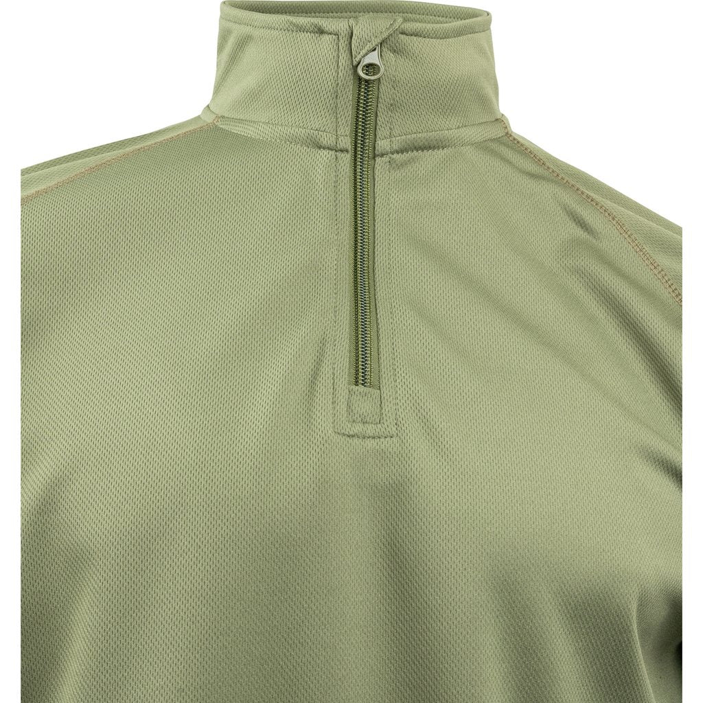 Camiseta funcional MESH-TECH ARMOUR verde, manga larga, marca VIPER TACTICAL