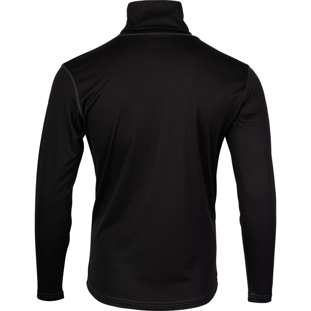 Camiseta Rollneck táctica negra de manga larga en Mesh-Tech con cuello enrollable