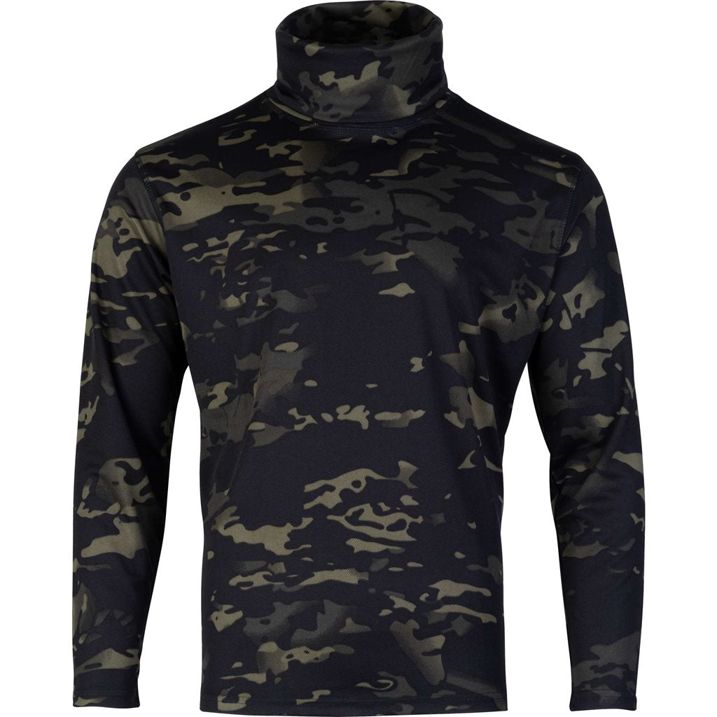 Camiseta TACTICAL ROLLNECK manga larga tela Mesh-Tech secado rápido