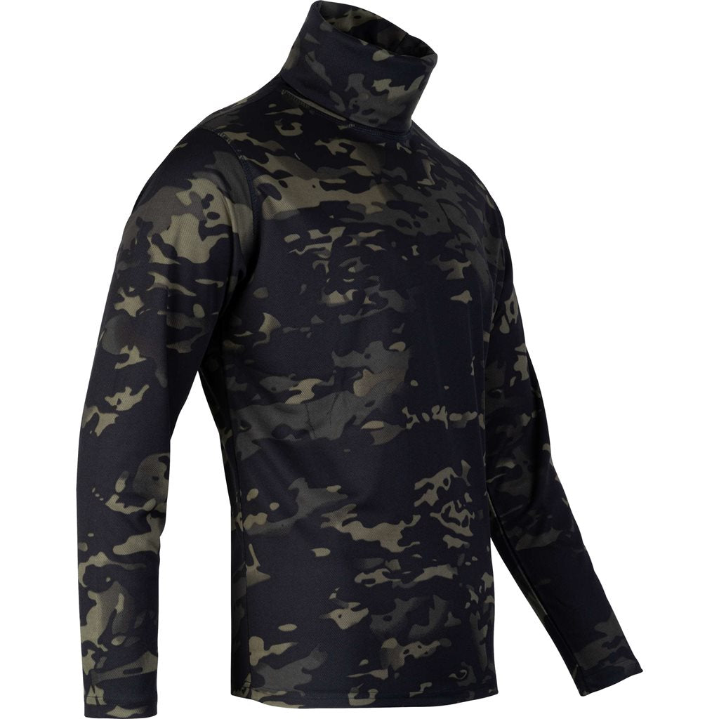 Camiseta TACTICAL ROLLNECK manga larga tela Mesh-Tech secado rápido