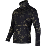 Camiseta TACTICAL ROLLNECK manga larga tela Mesh-Tech secado rápido
