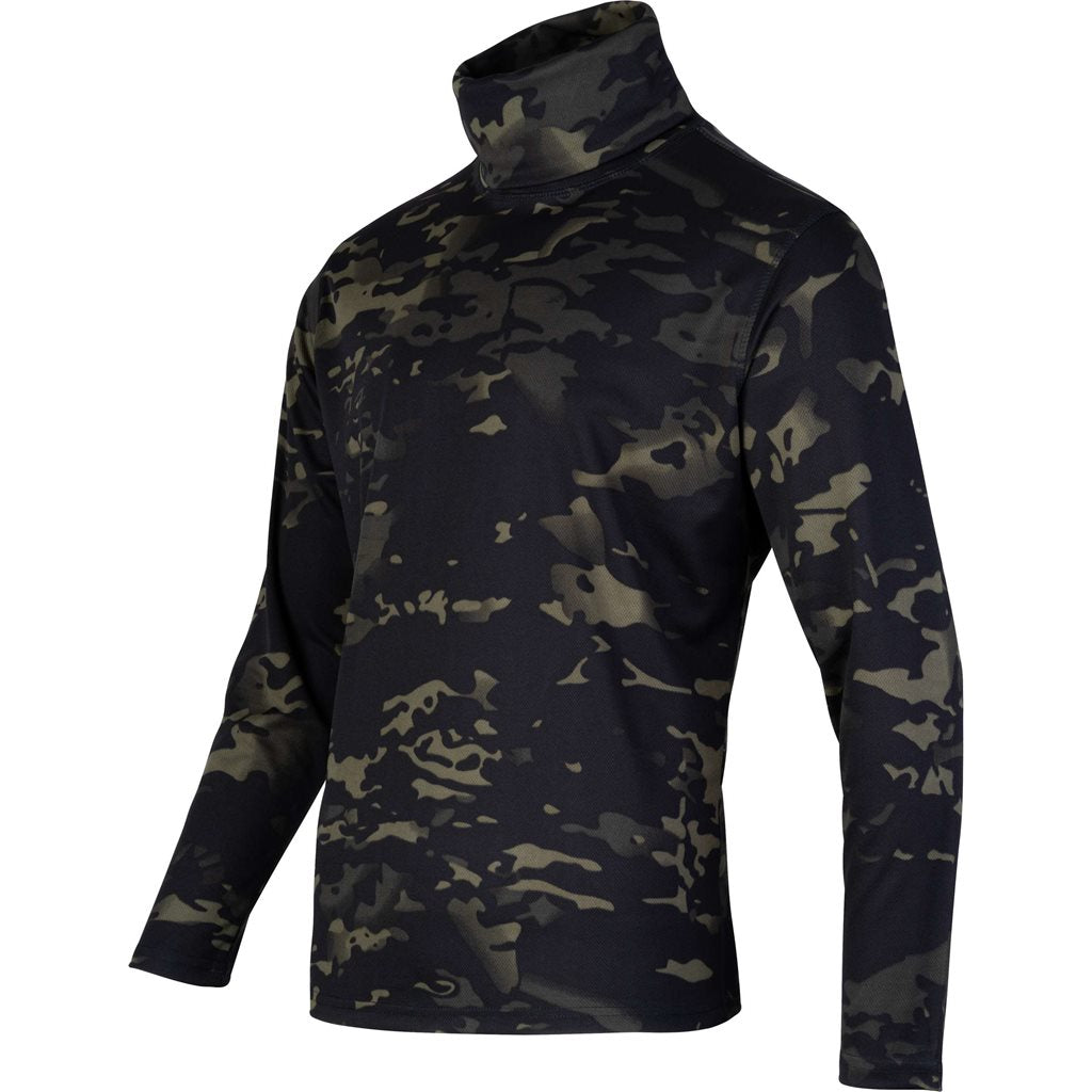 Camiseta TACTICAL ROLLNECK manga larga tela Mesh-Tech secado rápido