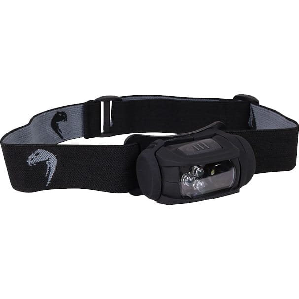 Linterna frontal SPECIAL OPS negra con LED, 3 modos y alimentación con 3 pilas AAA
