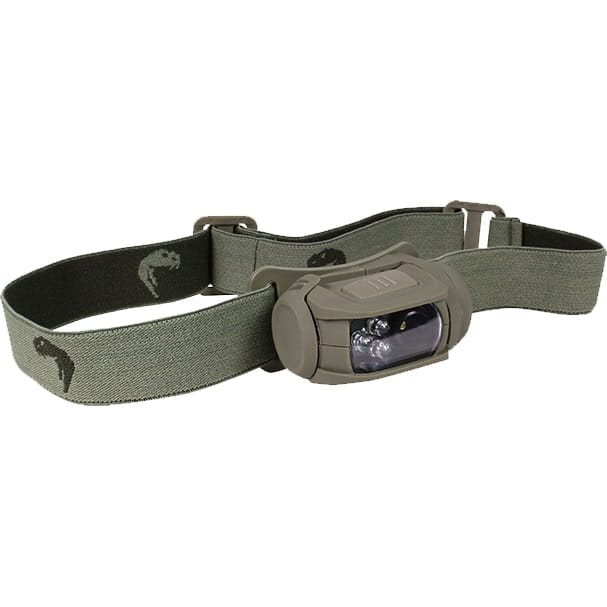 Linterna frontal SPECIAL OPS verde con correa ajustable y LED