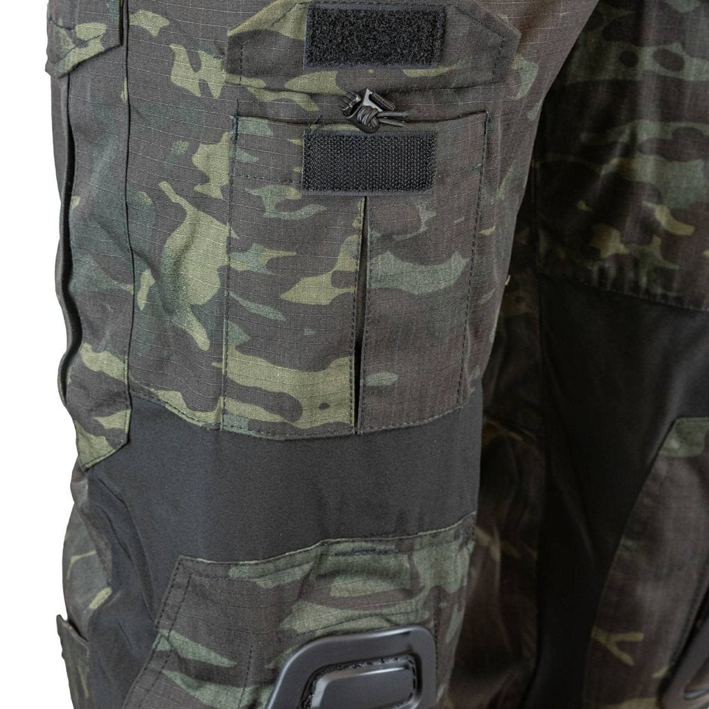 Pantalones tácticos ELITE GEN2 en tejido ripstop con refuerzos y protección de rodilla