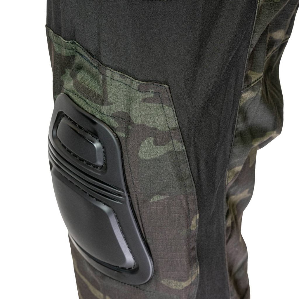 Pantalones tácticos ELITE GEN2 en tejido ripstop con refuerzos y protección de rodilla