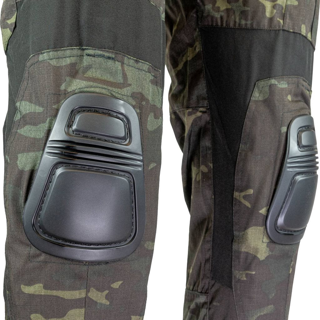 Pantalones tácticos ELITE GEN2 en tejido ripstop con refuerzos y protección de rodilla