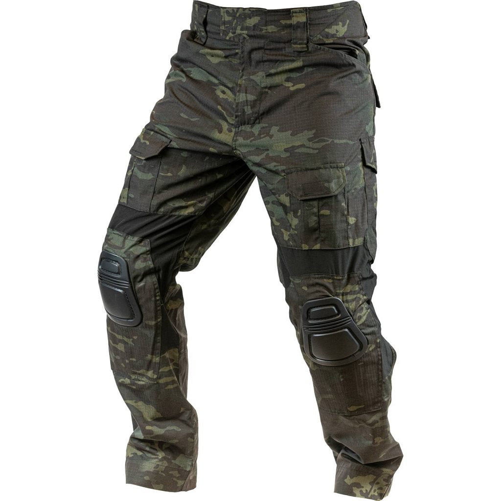 Pantalones tácticos ELITE GEN2 en tejido ripstop con refuerzos y protección de rodilla