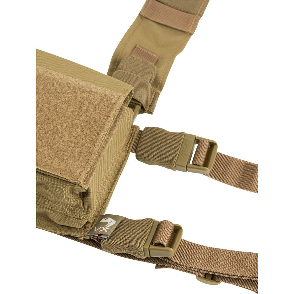 Imagen del chaleco táctico Chest Rig VX Buckle Negro, vista frontal