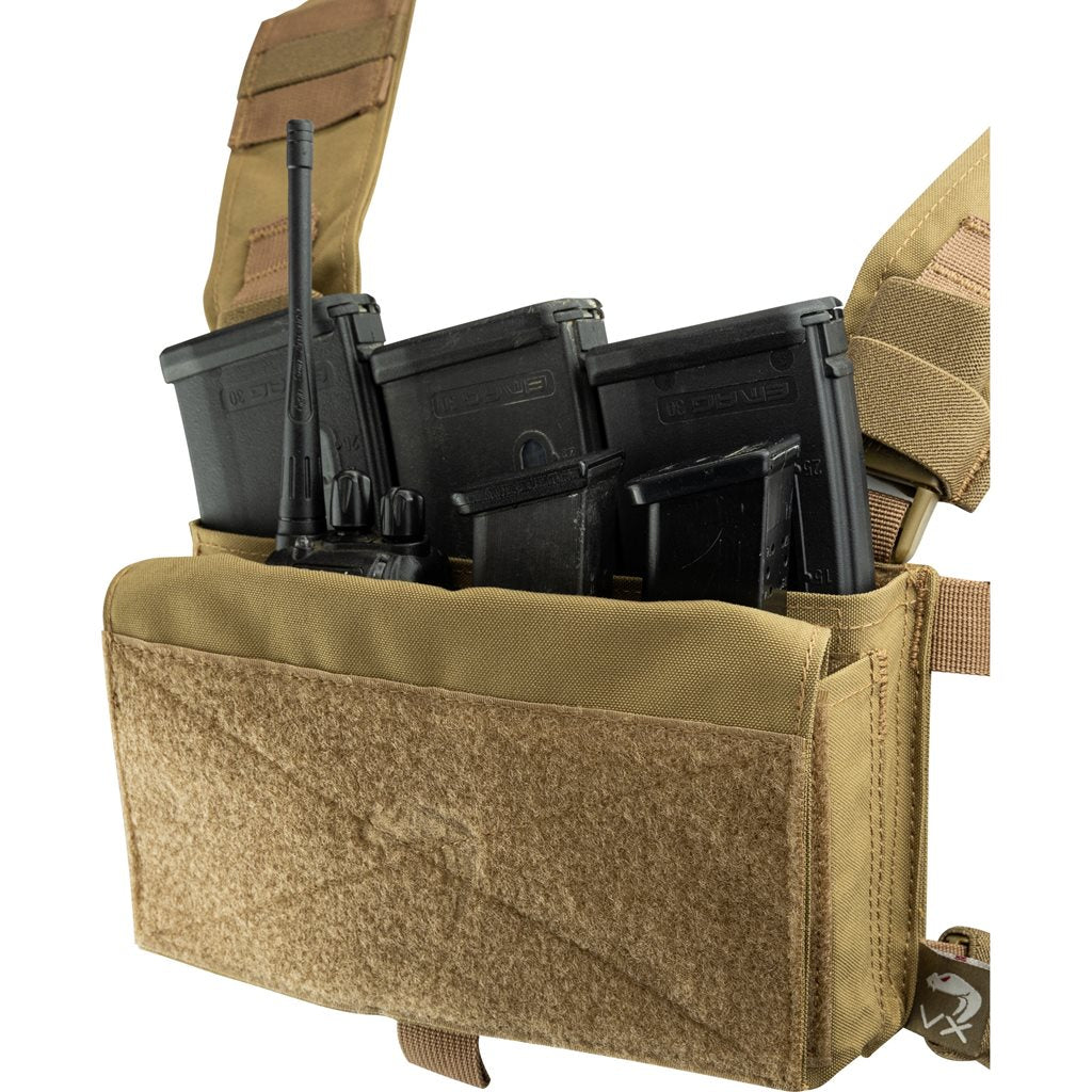 Imagen del chaleco táctico Chest Rig VX Buckle Negro, vista frontal