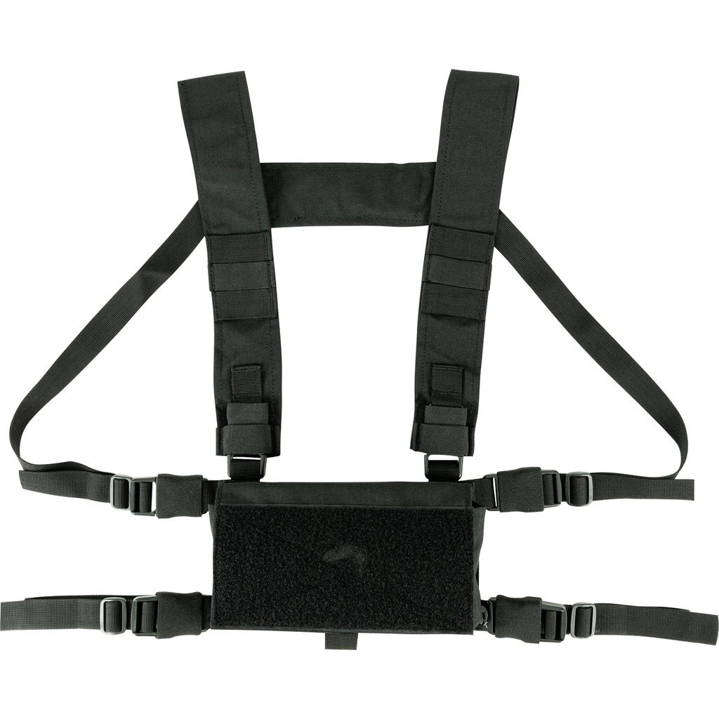 Chaleco táctico Chest Rig VX Buckle negro, vista frontal del producto