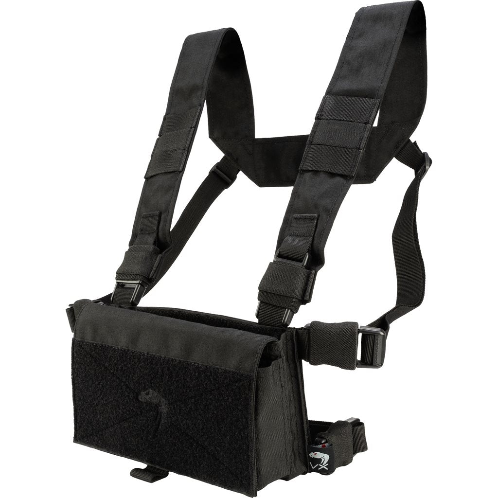 Chaleco táctico Chest Rig VX Buckle negro, vista frontal del producto