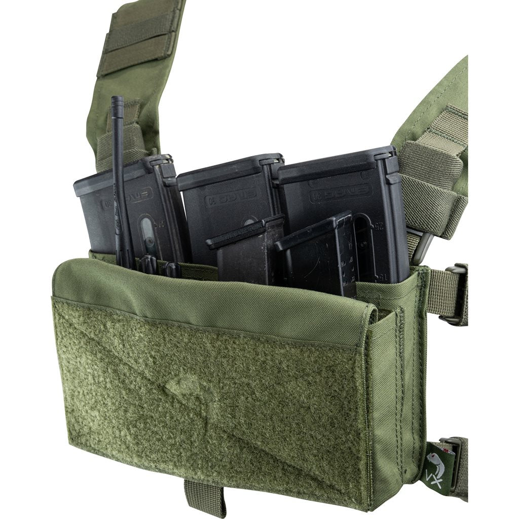 Imagen del chaleco táctico Chest Rig VX Buckle Negro, vista frontal