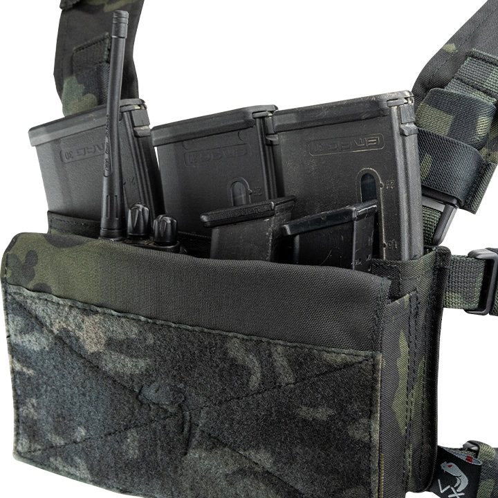 Imagen del chaleco táctico Chest Rig VX Buckle Negro, vista frontal