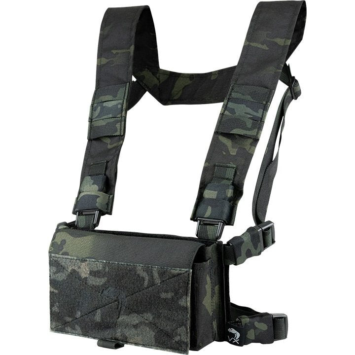 Imagen del chaleco táctico Chest Rig VX Buckle Negro, vista frontal
