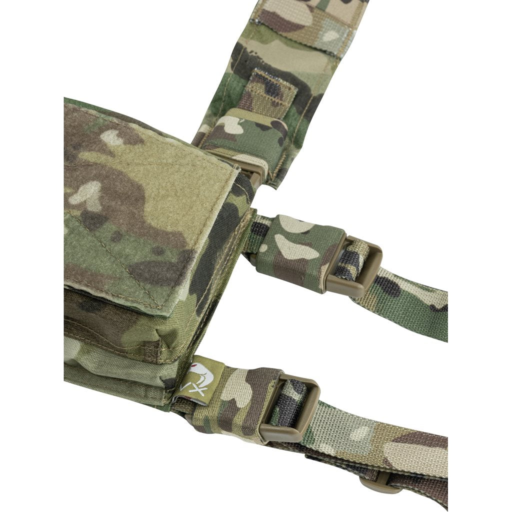 Imagen del chaleco táctico Chest Rig VX Buckle Negro, vista frontal