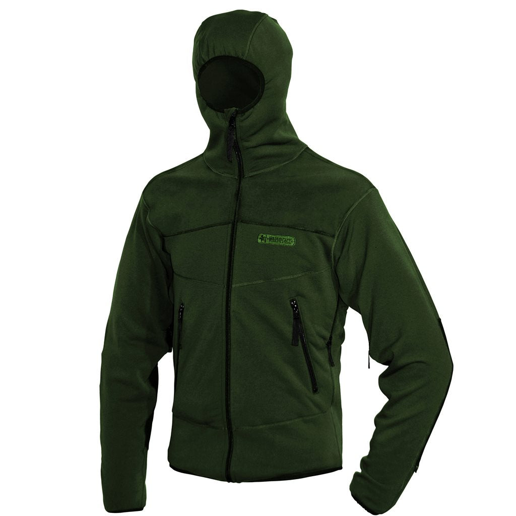 Bunda técnica con capucha Polartec PowerStretch Pro en alpine green