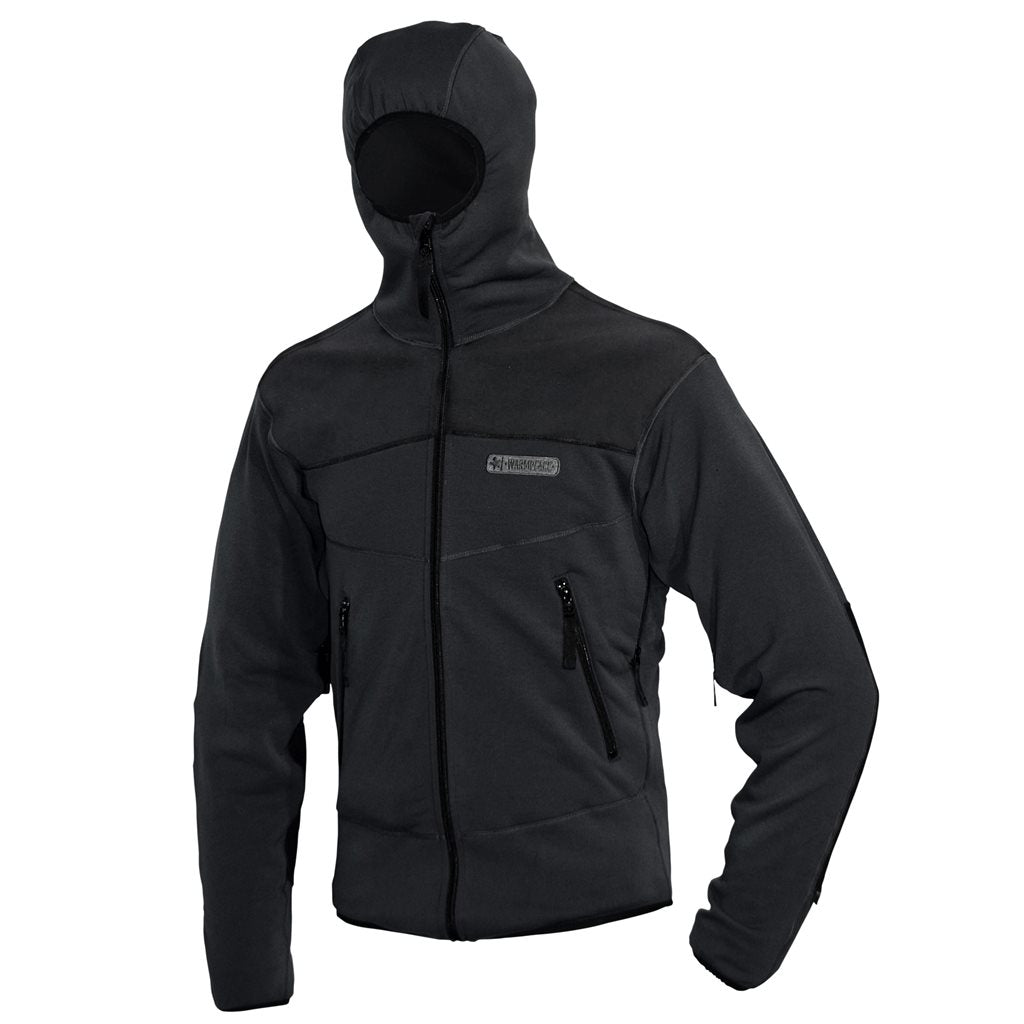 Chaqueta técnica masculina SNEAKER con capucha en Polartec PowerStretch Pro negra