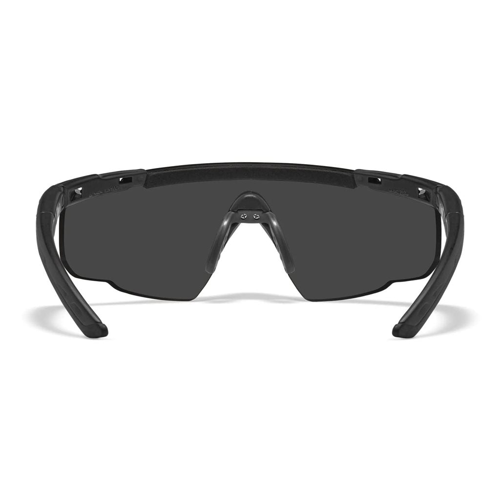 Gafas de tiro SABER ADVANCED montura negra lentes ahumadas