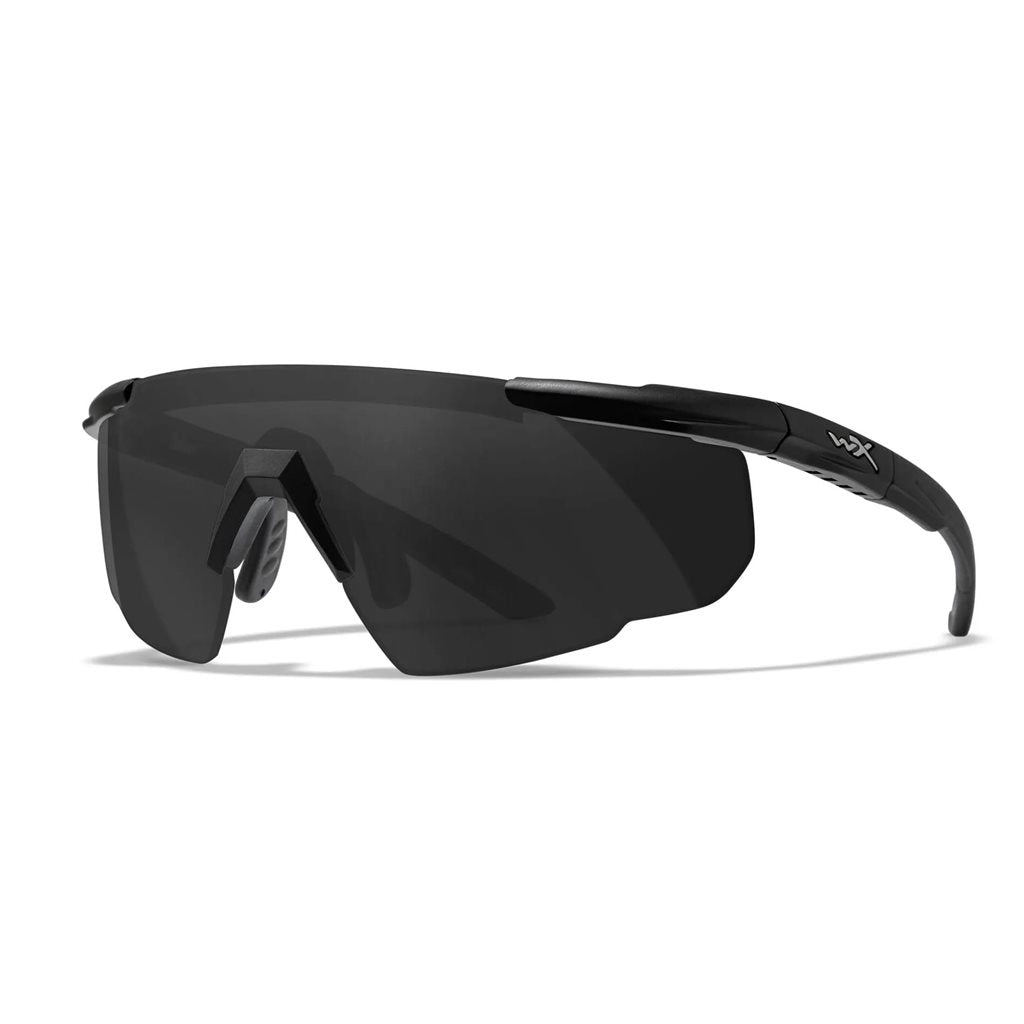 Gafas de tiro SABER ADVANCED montura negra lentes ahumadas