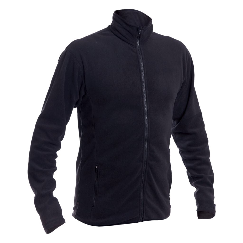 Chaqueta polar NEMESIS 100 Polartec Micro 100 negra con cremallera para hombre