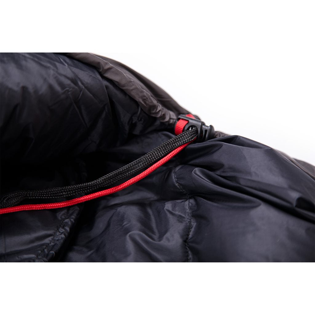 Saco de plumón VIKING 600 195cm azul-negro, cremallera derecha