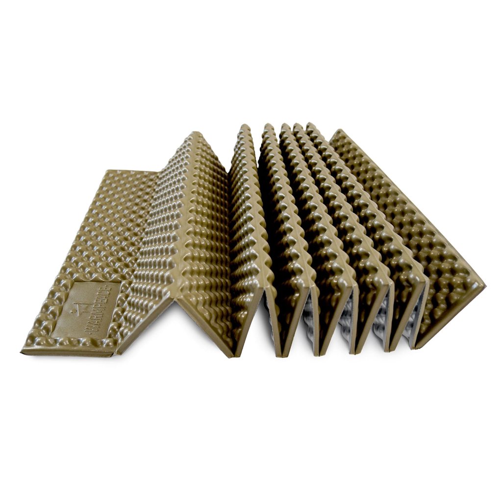 Colchoneta plegable de espuma CIRRUS Regular khaki/alu con funda