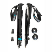 Bastones de trekking RIDGEWALK telescópicos ajustables hasta 135 cm con discos y protectores de punta