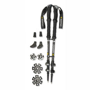 Bastón telescópico ALLROUNDER para trekking con accesorios y estuche