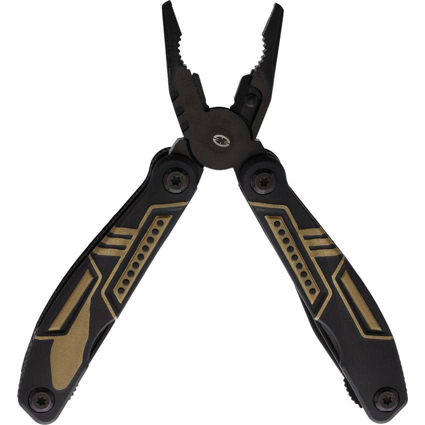 Alicates multifunción RANGER de acero inoxidable 440 con empuñadura de goma y funda de nylon