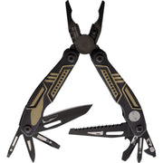 Alicates multifunción RANGER de acero inoxidable 440 con empuñadura de goma y funda de nylon