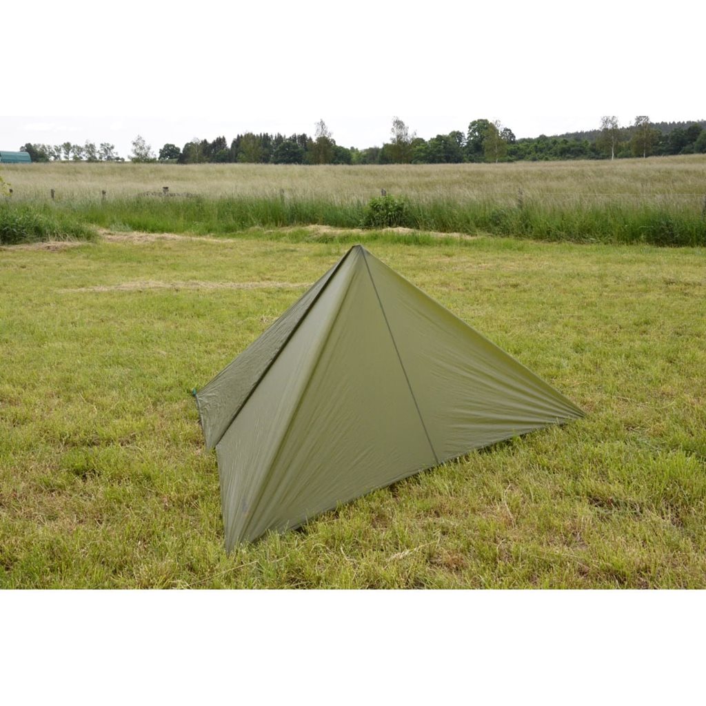 Lona SHELTER de nylon ligera 3x3 m en color verde oliva