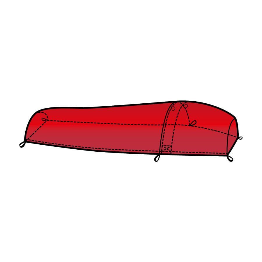 Saco de supervivencia rojo para una persona SURVIVAL BAG SINGLE W-4550