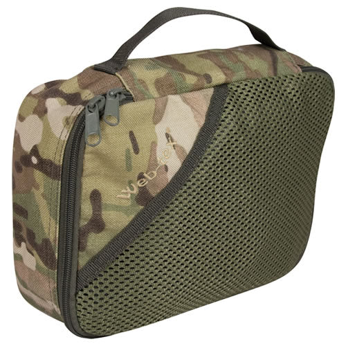 Funda LARGE STASH web-tex con frente de malla y cierre de cremallera, 26 x 16 x 6 cm