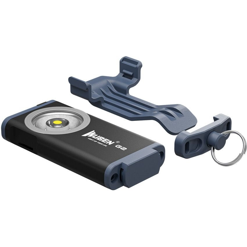 Linterna G2 recargable para llavero, cuerpo de aleación de aluminio 6061