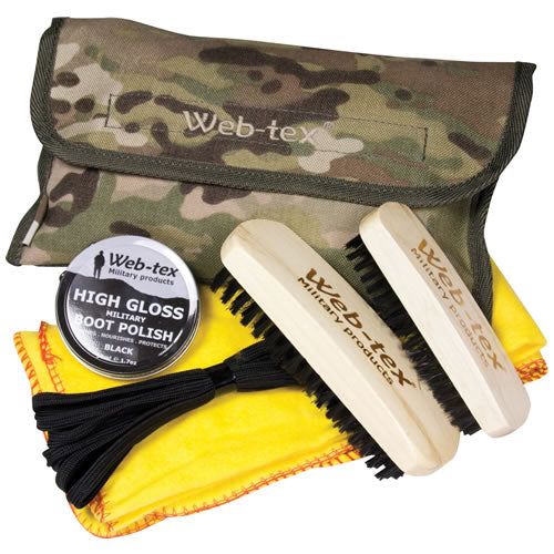 Set de limpieza para calzado WEB-TEX en bolsa CAMO