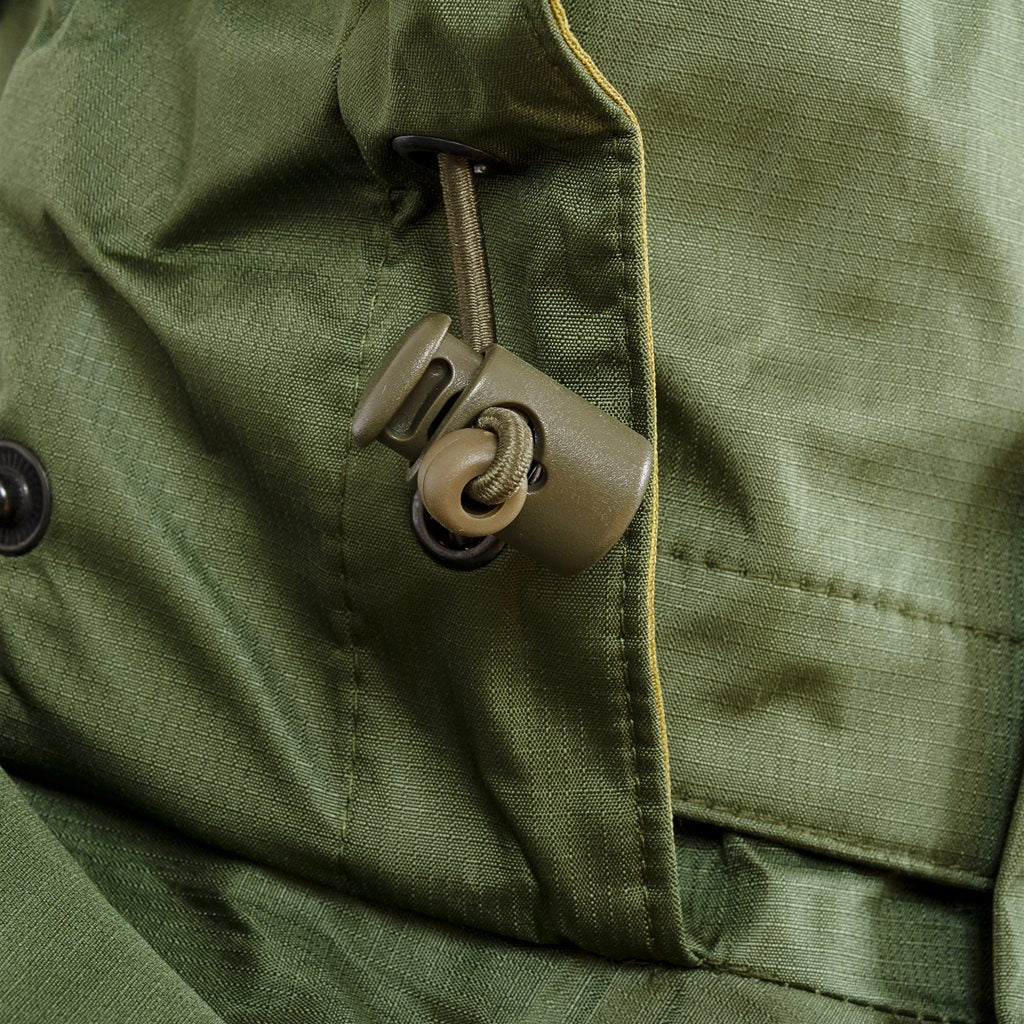 Chaqueta impermeable TEMPEST verde con capucha, 100% poliéster, Ab-Tex trilaminado