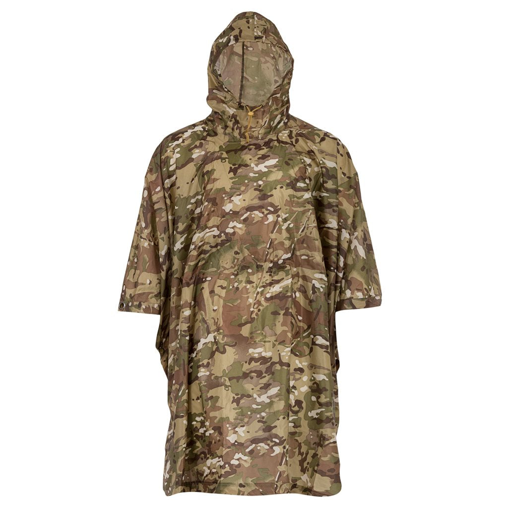 Poncho rip-stop 200x145 cm en camuflaje británico tipo MULTICAM