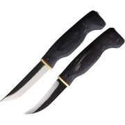 Set de 2 cuchillos BLACK FOREST con mango de madera, diseño escandinavo compacto