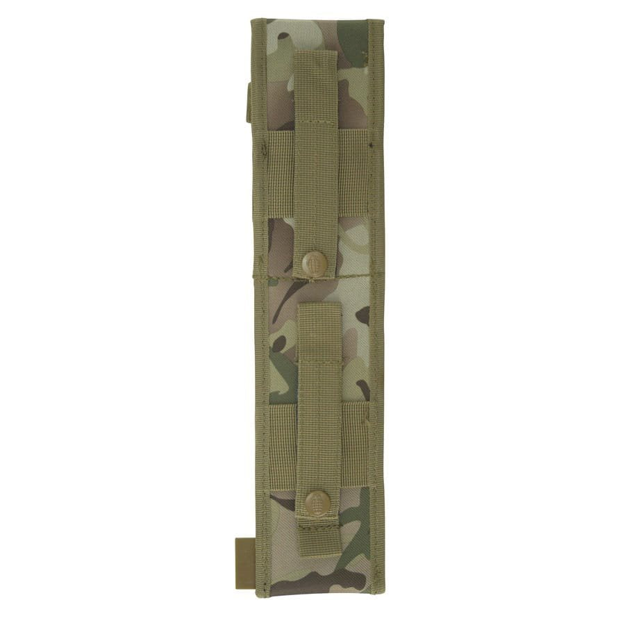 Cuchillo COMBAT de hoja fija negra con funda
